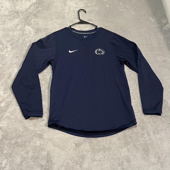 Penn State Nittany Lions Crewneck Mens Small Football Nike Long Sleeve Dri Fit - Picture 1 of 8